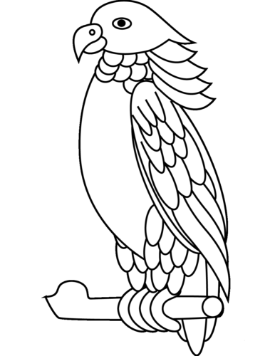 Sisserou Parrot coloring page