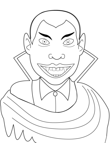 Count Dracula coloring page