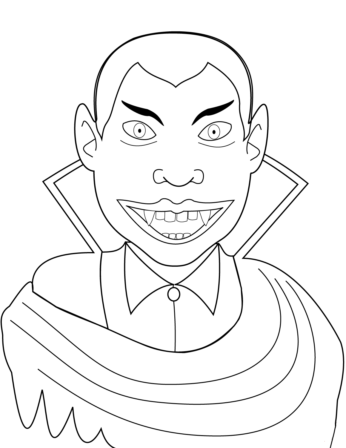 Count Dracula coloring page
