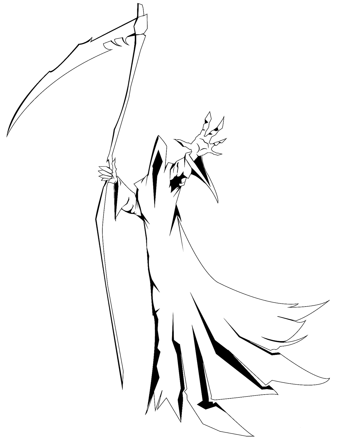 Grim Reaper coloring page