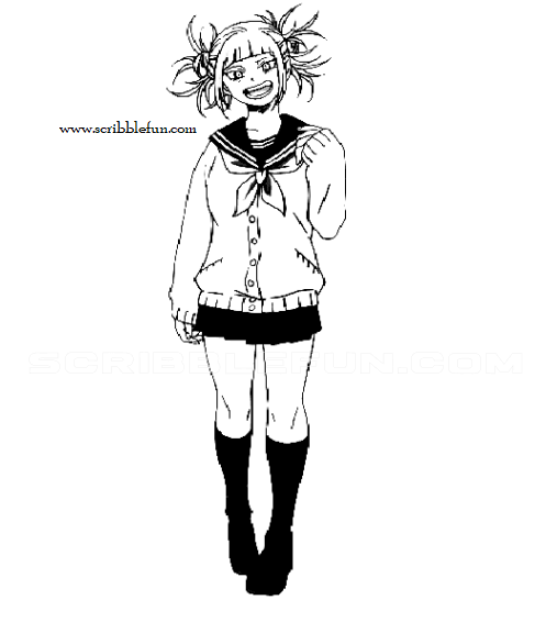 Himiko Toga coloring page