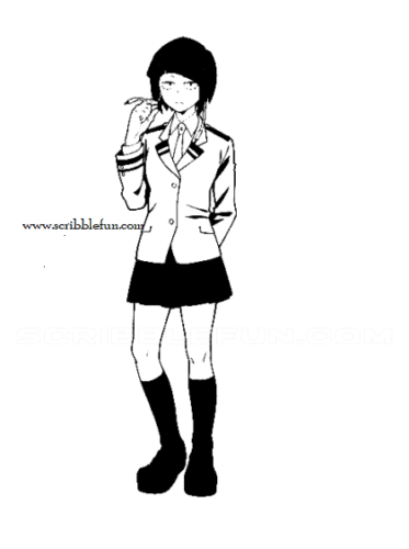 Kyoka Jiro coloring page