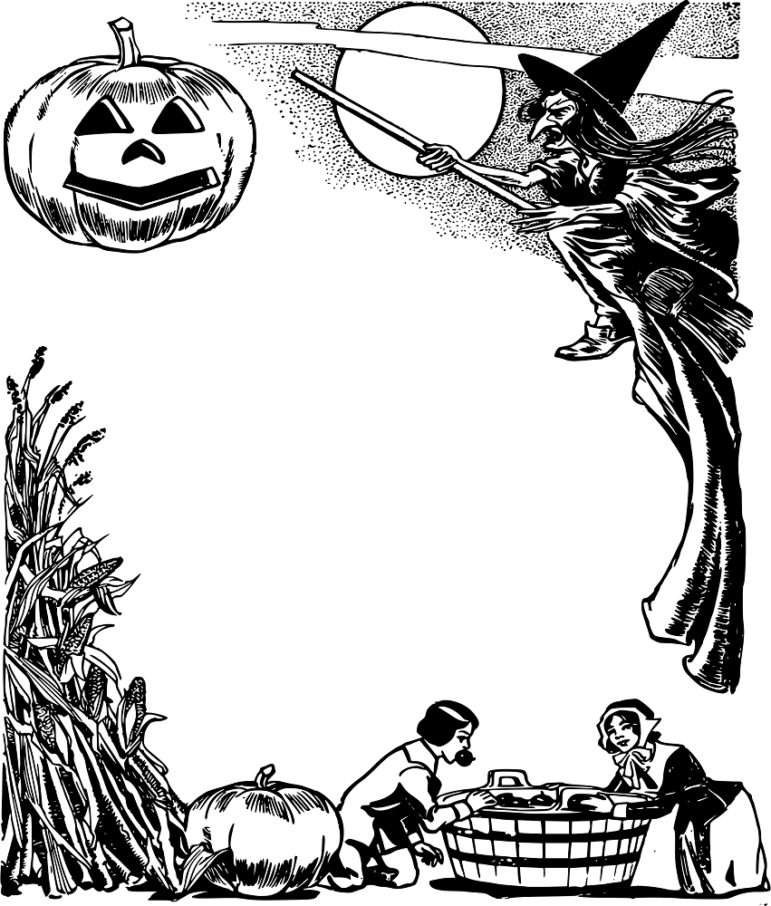 Scary Halloween coloring pages