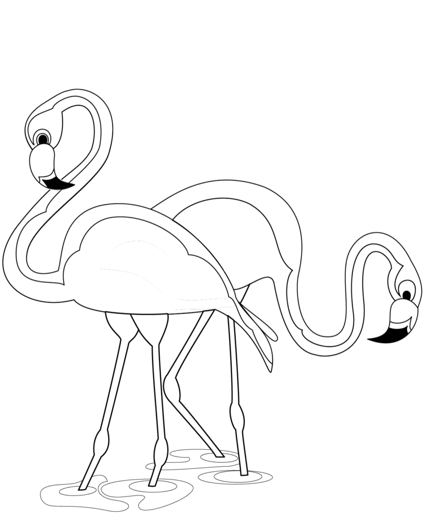 30 Free Flamingo Coloring Pages Printable