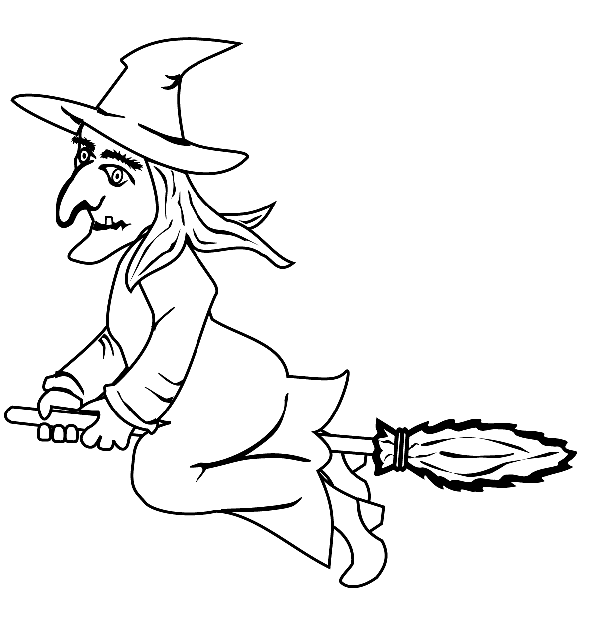 Witch on the broom