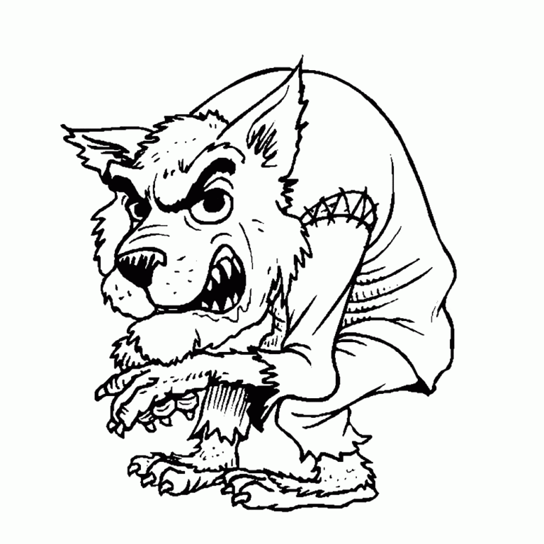 25 Free Werewolf Coloring Pages Printable