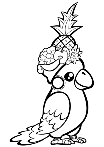 Free printable parrot coloring pages