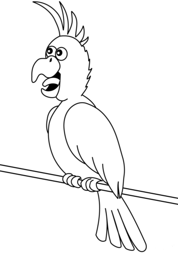 Parrot coloring sheets