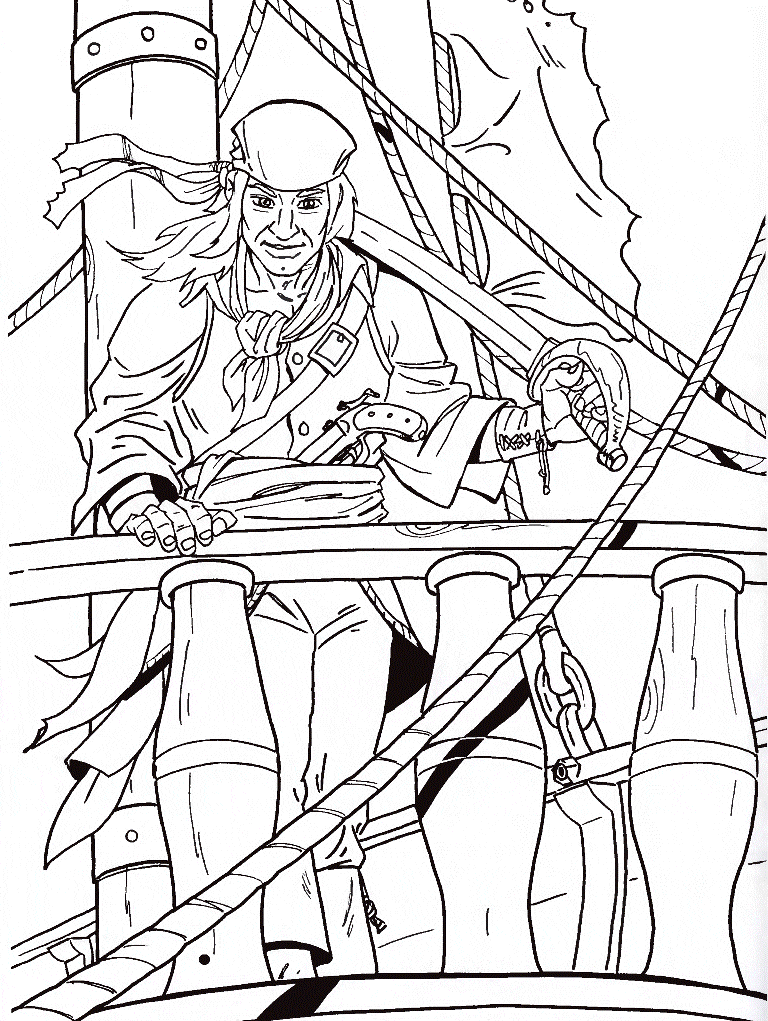 Pirate on ship