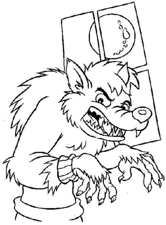 Werewolf sneaking into peoples house