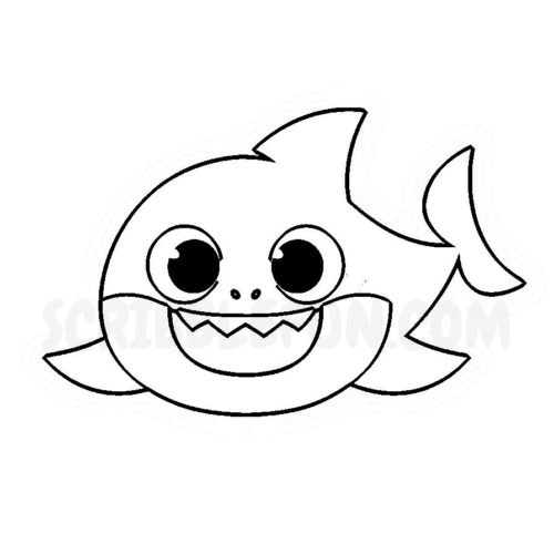 17 Free Baby Shark Coloring Pages Printable