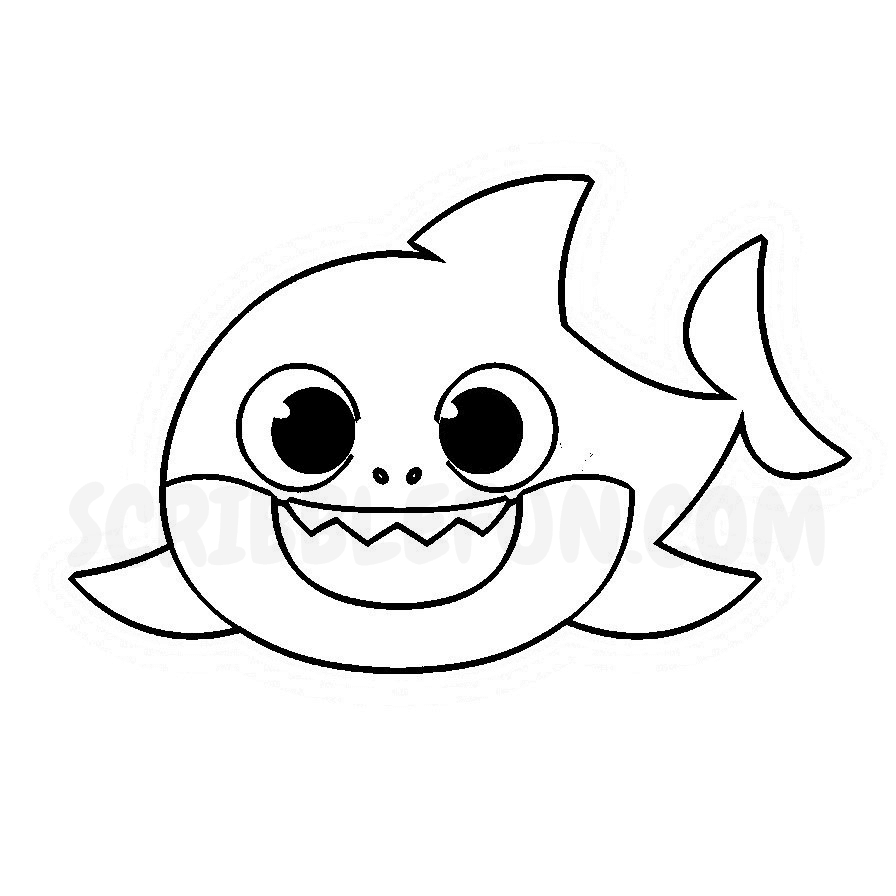 Baby Shark coloring page