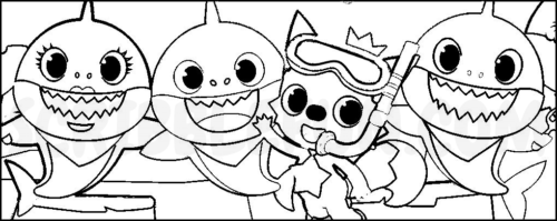 Baby Shark coloring pages