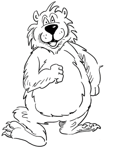 Cartoon bear coloring pages