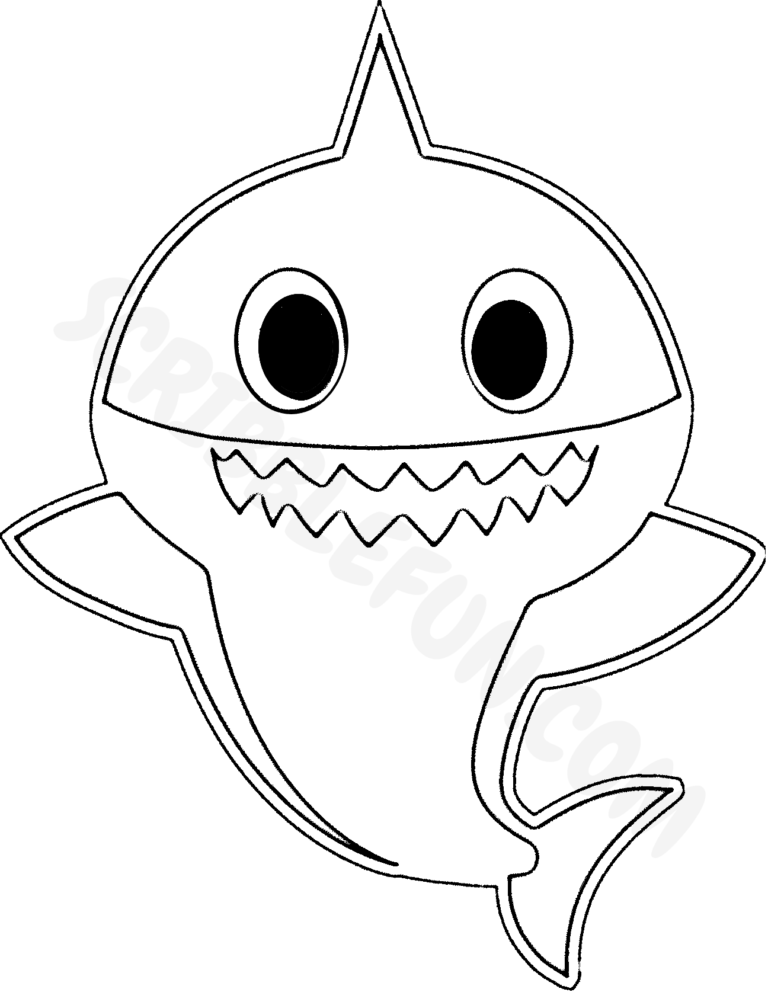 17 Free Baby Shark Coloring Pages Printable
