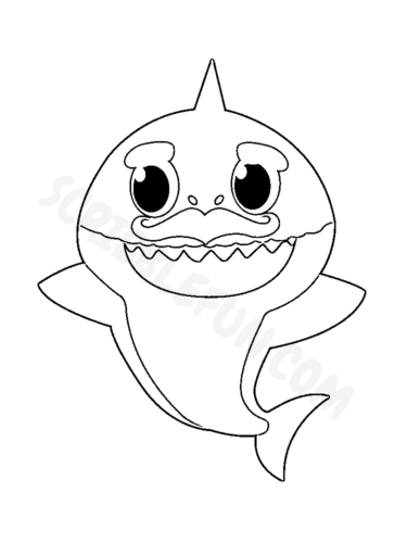 17 Free Baby Shark Coloring Pages Printable