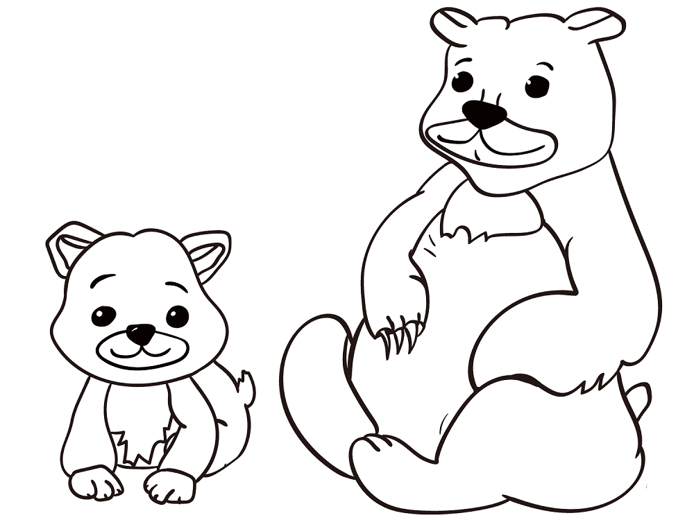 35 Free Bear Coloring Pages Printable