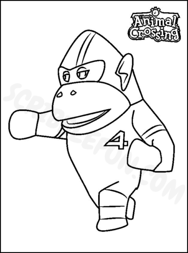 Rocket from Animal Crossing coloring page to print