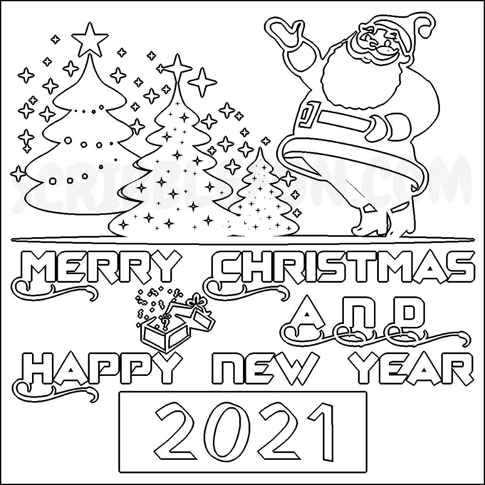 Santa Wishing Happy New Year 2021