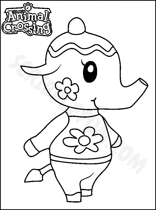 Tia the Elephant from Animal Crossing