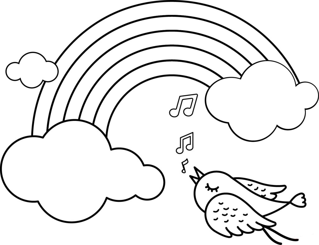 31 Free Rainbow Coloring Pages Printable