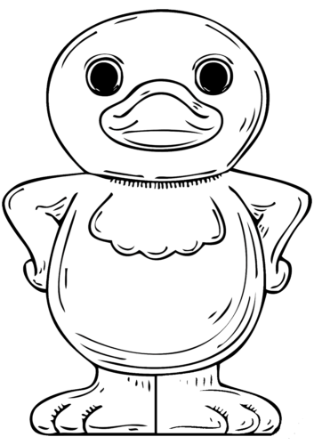 Cartoon Duck coloring page