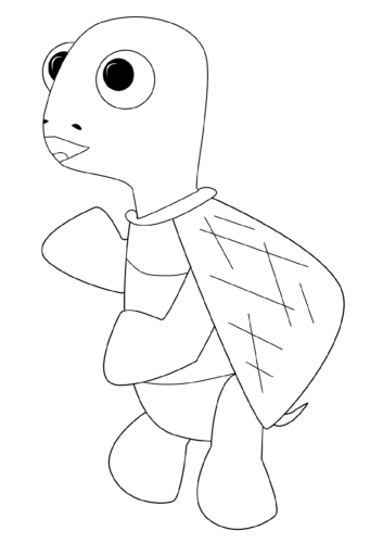 Cartoon Turtle coloring pages