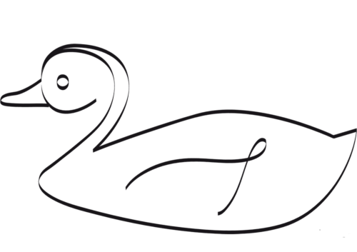 Easy duck drawing