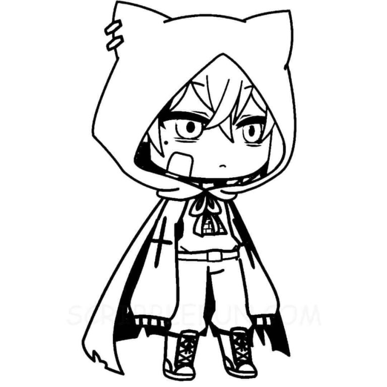 20 free gacha life coloring pages printable