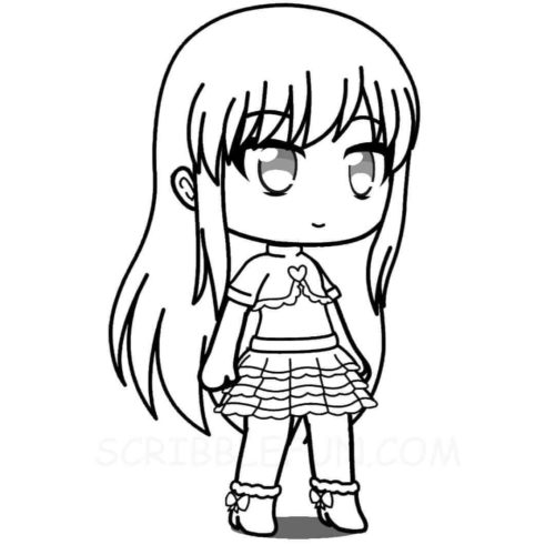 Free Gacha Life Coloring Pages Printable