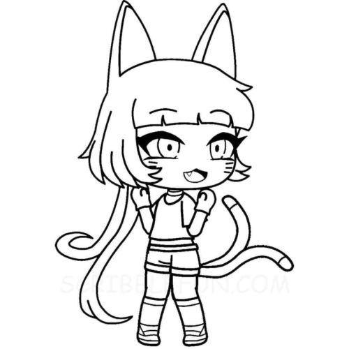 Free Gacha Life Coloring Pages Printable