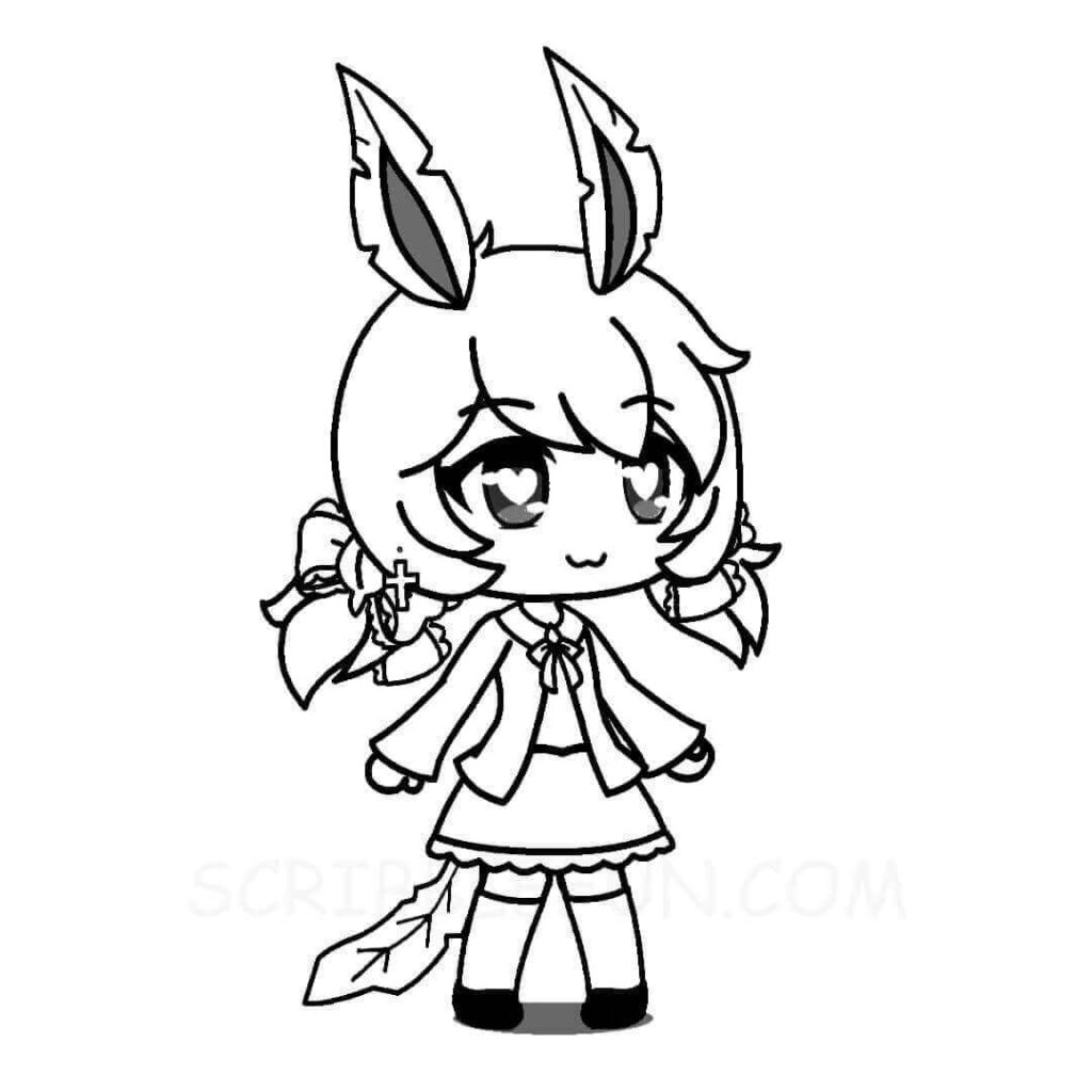 20 Free Gacha Life Coloring Pages Printable