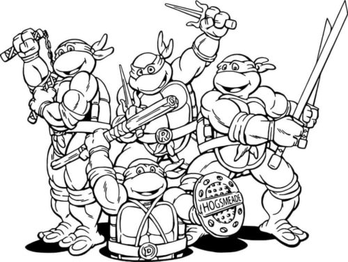 Teenage Mutant Ninja Turtles coloring page