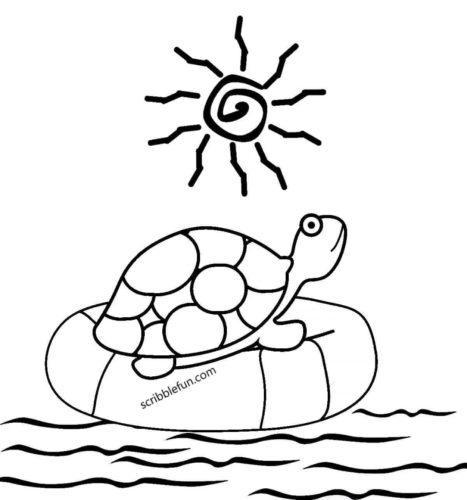 Turtle coloring pages printable