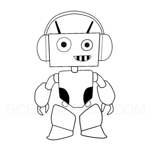 Bots coloring picture