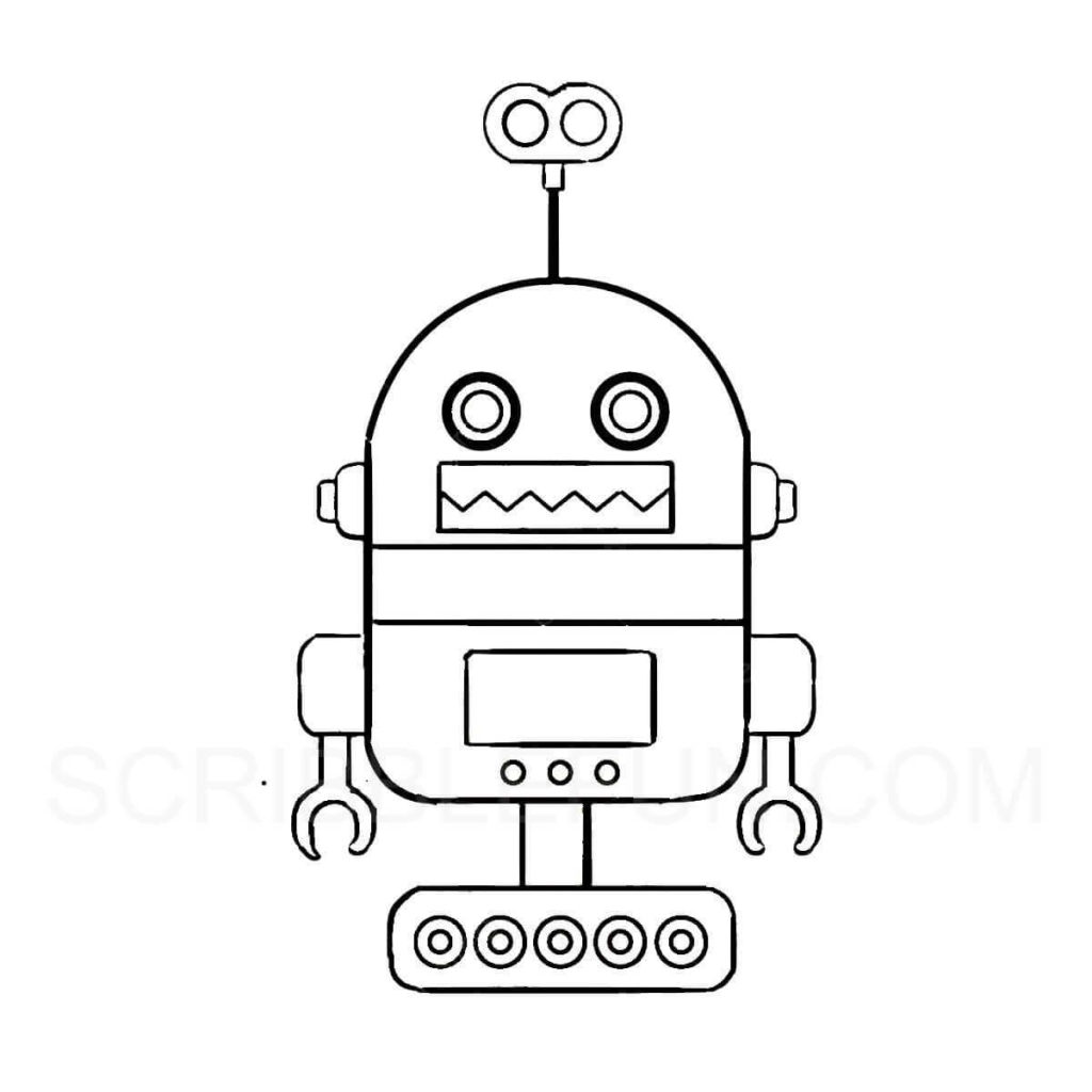 36 Free Robot Coloring Pages Printable
