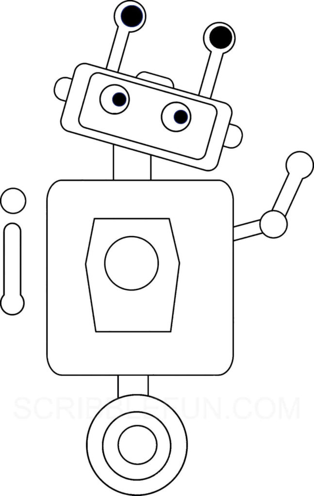 36 Free Robot Coloring Pages Printable