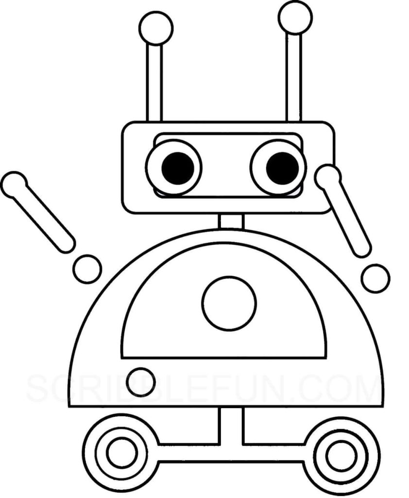 36 Free Robot Coloring Pages Printable