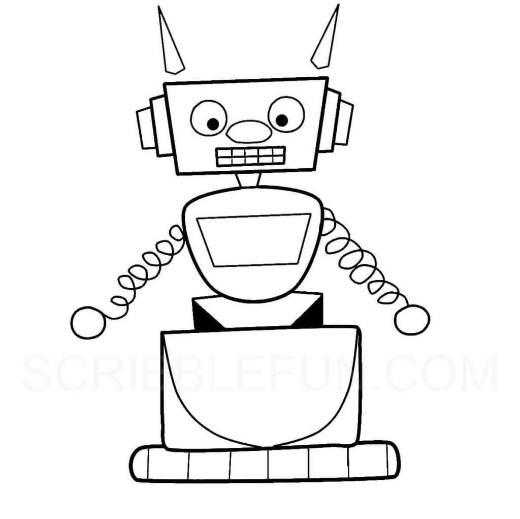 36 Free Robot Coloring Pages Printable