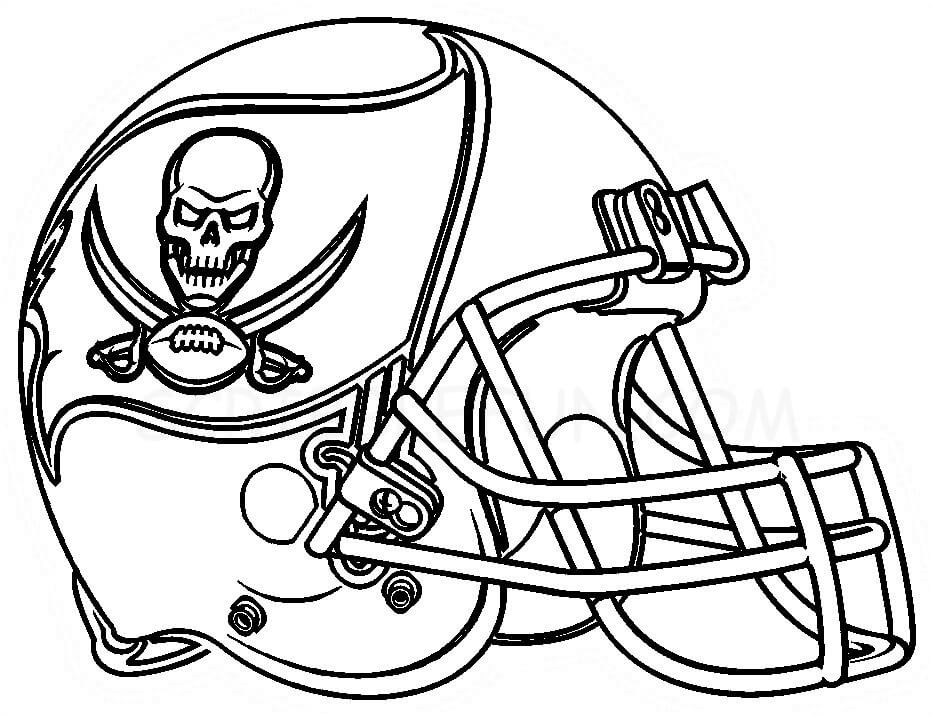 Tampa Bay Buccaneers Helmet coloring page