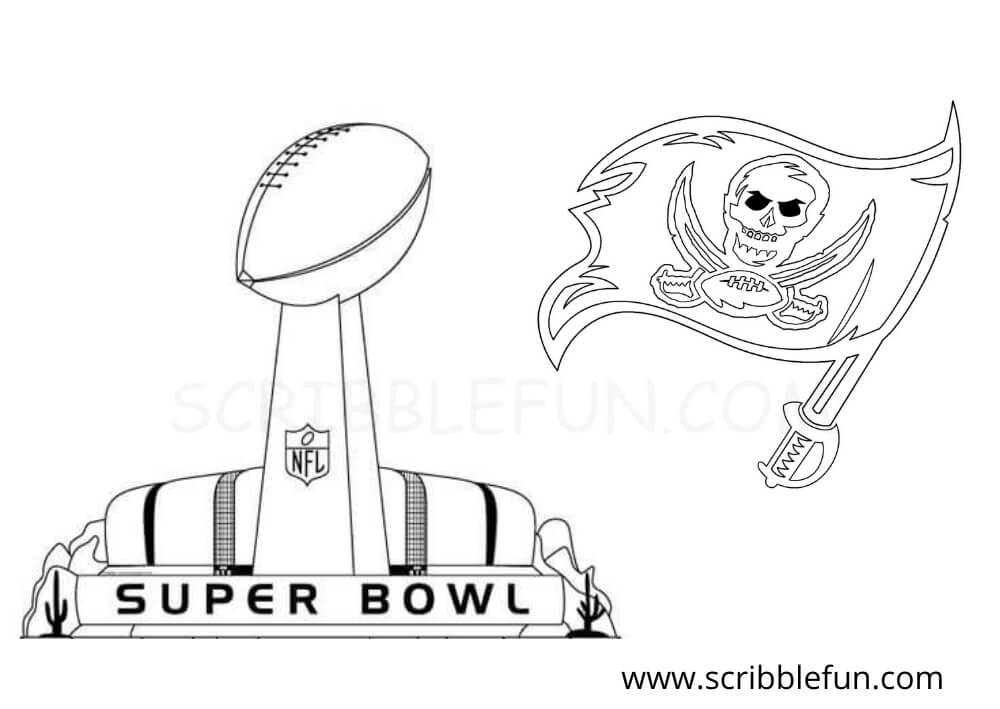 Tampa Bay Buccaneers Super Bowl coloring page