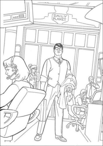 Clark Kent coloring page