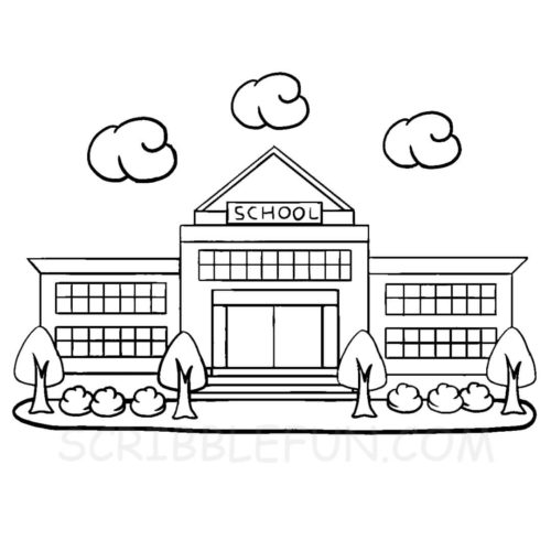 Free printable school coloring pages