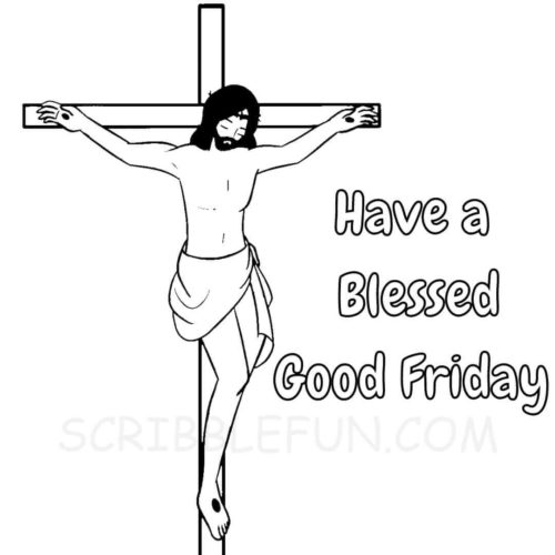 Good friday coloring page