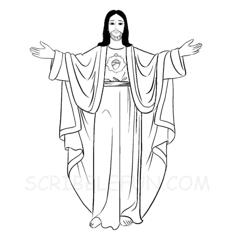30 Free Jesus Christ Coloring Pages Printable