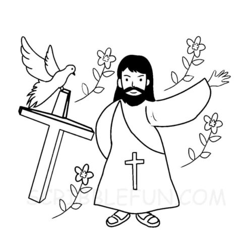 Jesus coloring pages for kids