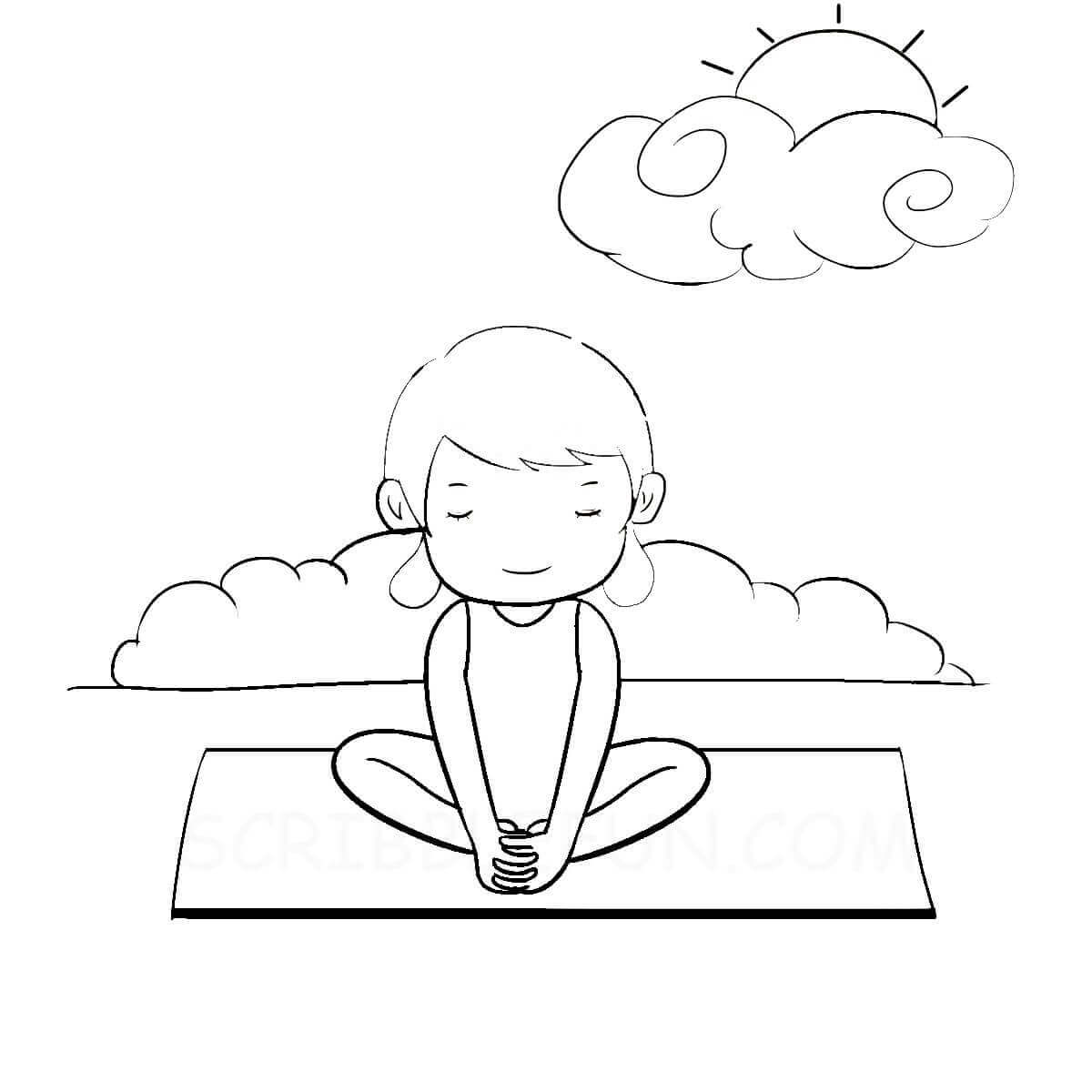 Outdoors coloring page