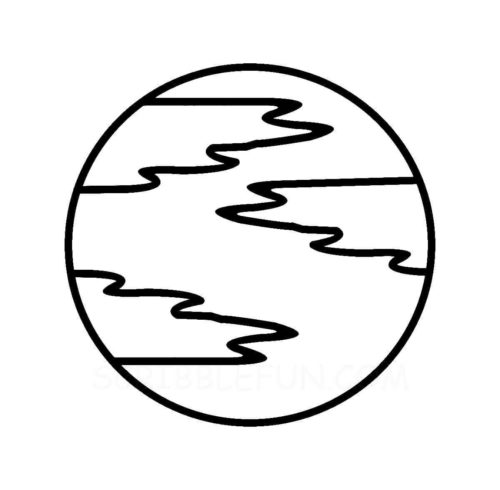 Planet Mercury coloring page