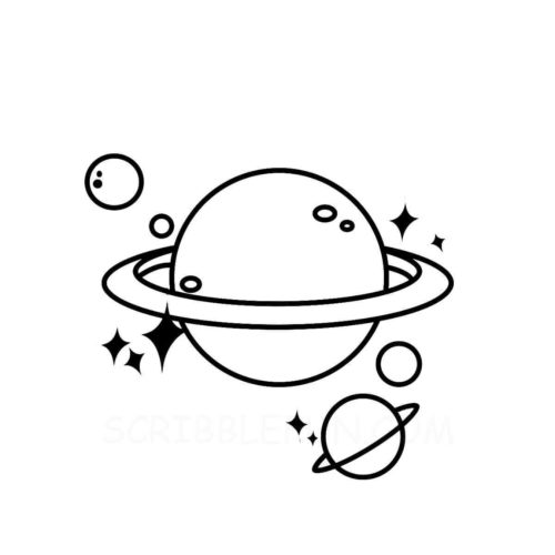 Planet coloring pages for kids
