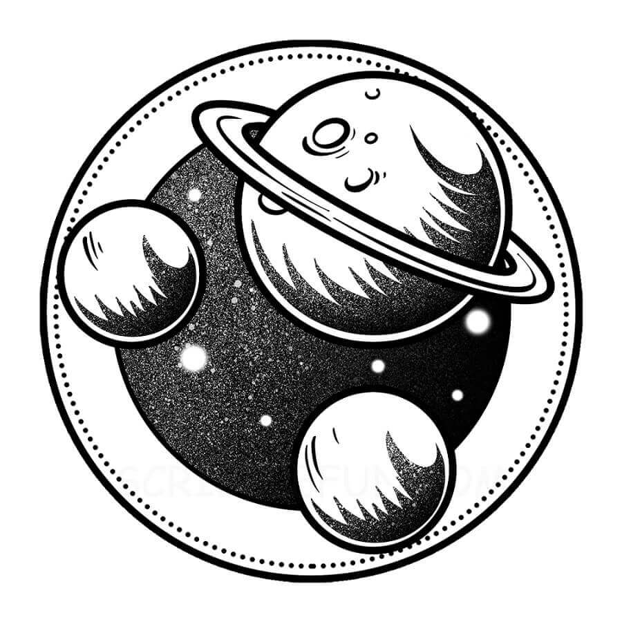 21 Free Planets Coloring Pages Printable